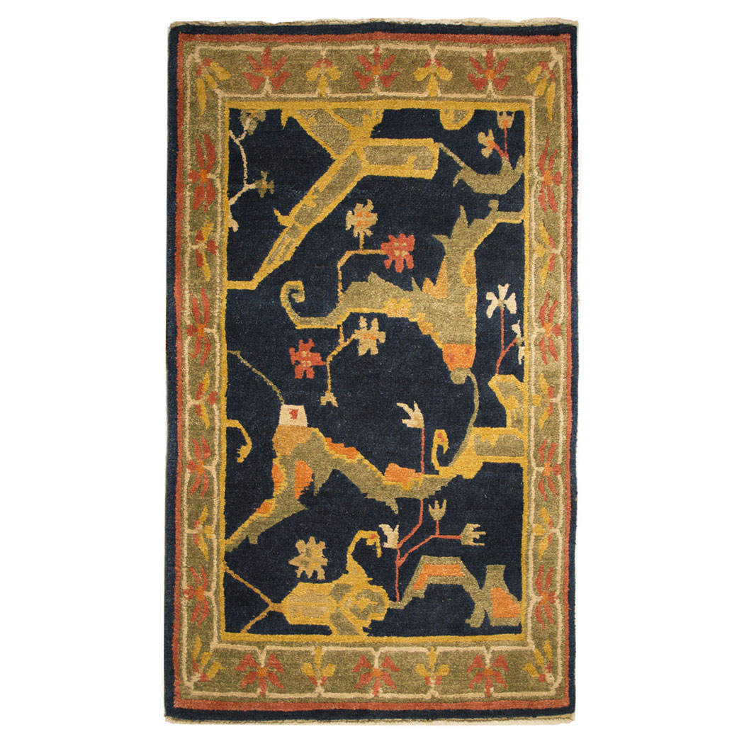 Tufenkian Transitional Black Green Gold Wool Rug 5641 | Andonian Rugs