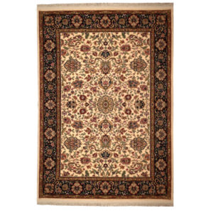 Karastan Traditional Ivory Black Green Red Wool Rug 4295